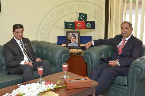 EX GOVERNOR PUNJAB CALLS ON ADMINISTRATOR DHA